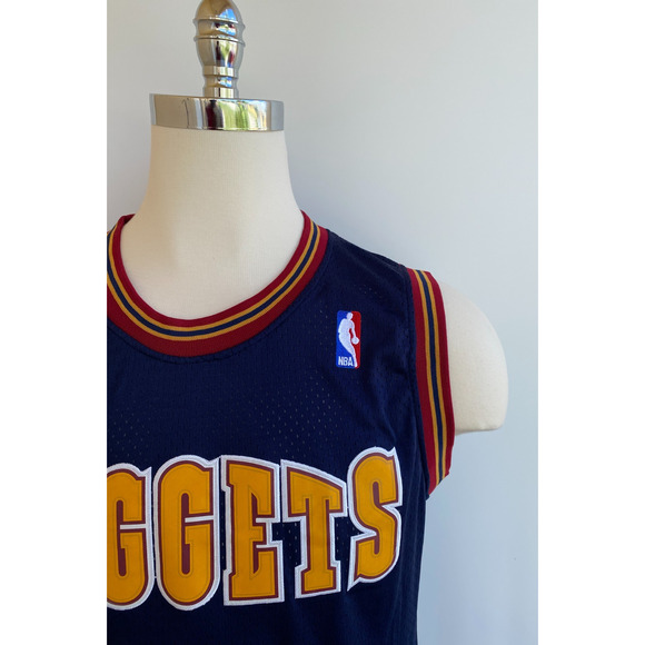 100% Authentic Dikembe Mutombo Mitchell Ness 93 94 Nuggets Jersey Size 40 M - Picture 3 of 8